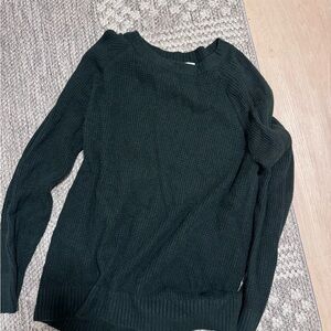 Old Navy Women's Deep Green Crew Neck Sweater